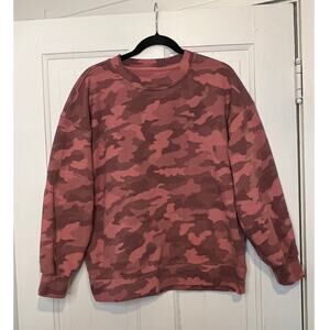 Lululemon Perfectly Oversized Crew Camo Brier Rose Size M/L (B120330)